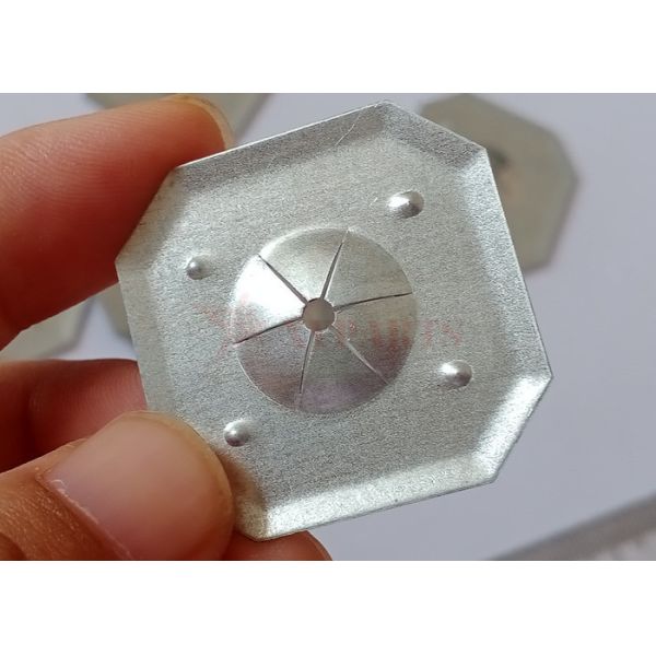 1-1/4" Corrosion Resistant Self Locking Washer 316 Stainless Steel Square Lock Washer For Rockwool Insulation