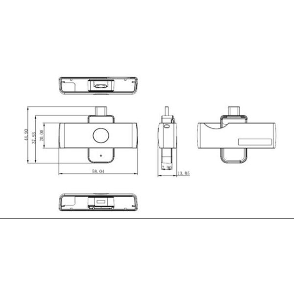 ISO 7816 EMV PocketMate USB Type-C Smart Card Reader Writer ACR39U-NF