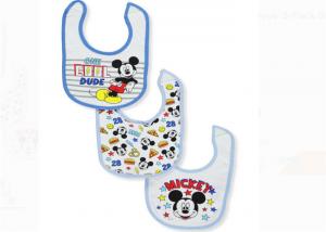 Buy cheap Disney Mickey Mouse Baby Feeding Bibs Cotton Jersey / Terry Backing 3 Pack product