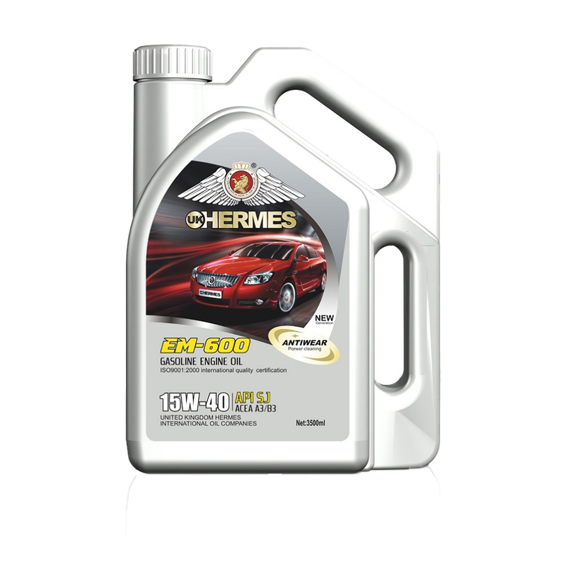 EM-600 API SJ 15W-40 High-Performance Gasoline Engine Oil 3.5L for Passenger Cars