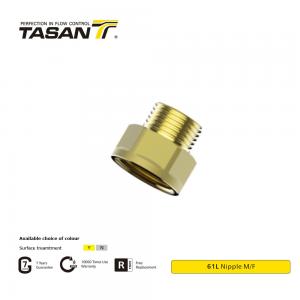 Buy cheap Customizable  Durable Brass Pipe Nipple For Pneumatic Systems M/F 61L product