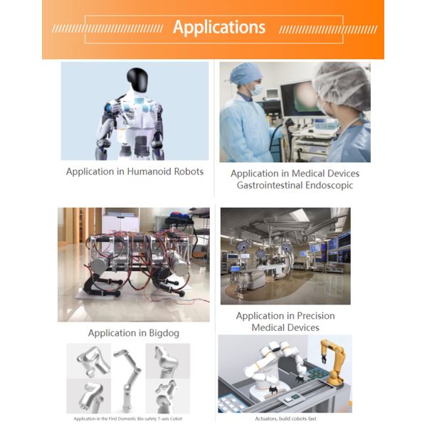 24V 5000Rpm Frameless Brushless Dc Servomotor With Harmonic Drive