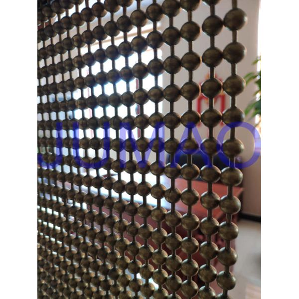 Anti Brass Ball Chain Beaded Curtain , Interior Space Partition Bead Chain Curtain