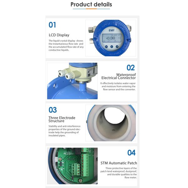 Meter Flow Electromagnetic Batch Controller Natural Gas Flow Meter Electromagnetic Flow Meter Sensor