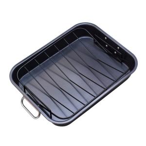 Buy cheap 15*12 Inch Rectangular Carbon Steel Roasting Pan With Rack For Christmas Turkey product