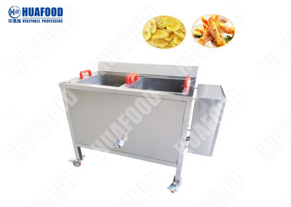 Quality Broad Bean Snacks Frying Machine , Commerical Deep Fryer 2 Year Warranty Electric Frying Machine for sale