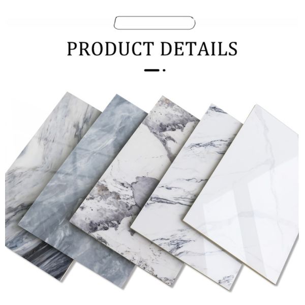 2.8mm Thickness PVC UV Marble Board for Interior Wall Decoration 1220x2800mm Exporter