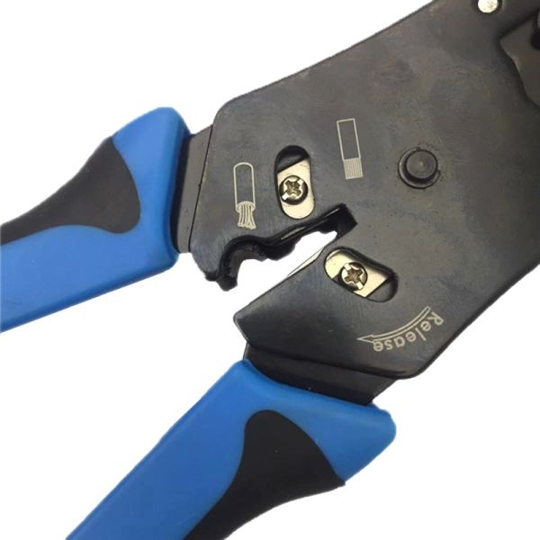 Kico K-N468B Cut Strip Crimp for 8P8C/RJ45 6P6C/RJ12 6P4C/RJ11 4P4C and 4P2C 3 in 1 Modular Crimping tool