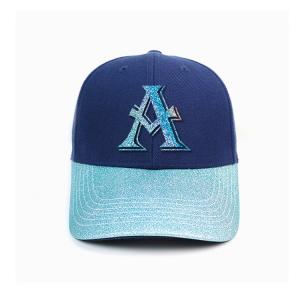Buy cheap 6 Panel Women Baseball Cap A D R Letter Embroidery Silk Glossy Glitter Female Sport Hat product