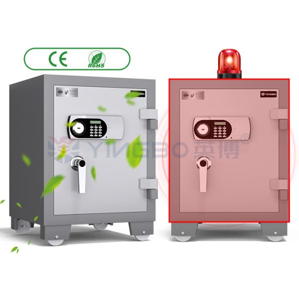 Electronic Lock Fireproof Safe Box With L Type Brushed Solid Steel Handle YB/FH-58
