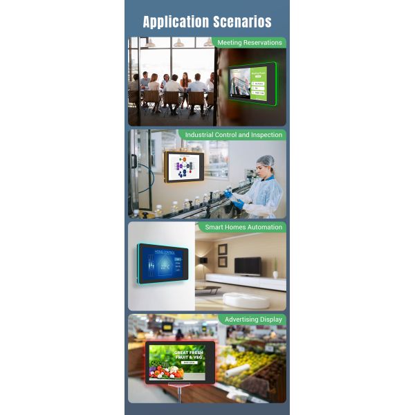 10.1 Inch Android Meeting Room Tablet with LED Light Bar Wall Mount