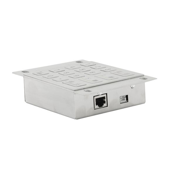 Self Service Payment Kiosk EPP Encrypted Pin Pad Stainless Steel Metal Keypad with 16 Keys