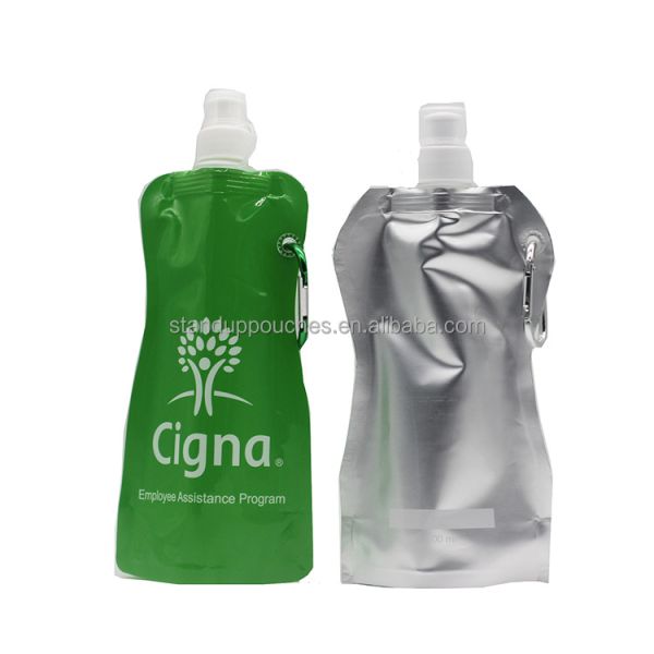 Factory wholesale edible food spout aluminum foil smell proof clear resealable packaging plastic pouch bag