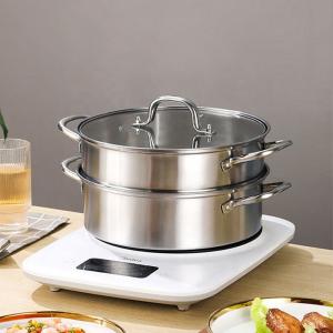 Buy cheap Factory 28 CM Steamer Pot Stainless Steel Dumplings Seafood Rice Cooking Food Steamer Pot For Sale product