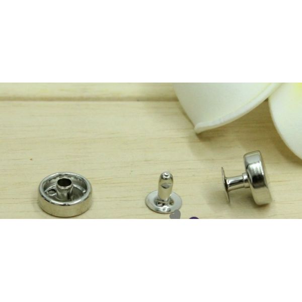 10mm Silver Circle Round Flat Rivet Spike Studs Spots Leathercraft Nailhead