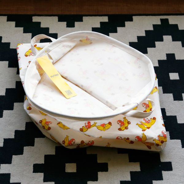 Puting Foldable washing laundry basket clothes toy storage bag large box customized blue elephant laundry facility