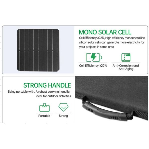 Multipurpose Foldable Solar Charger , 120w Solar Panels For Laptops RV Motorhome