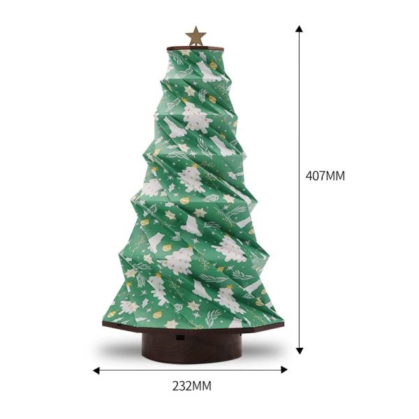 IP20 Waterproof Christmas Paper Lamp Bluetooth Tree Lights Decoration 40.7cm