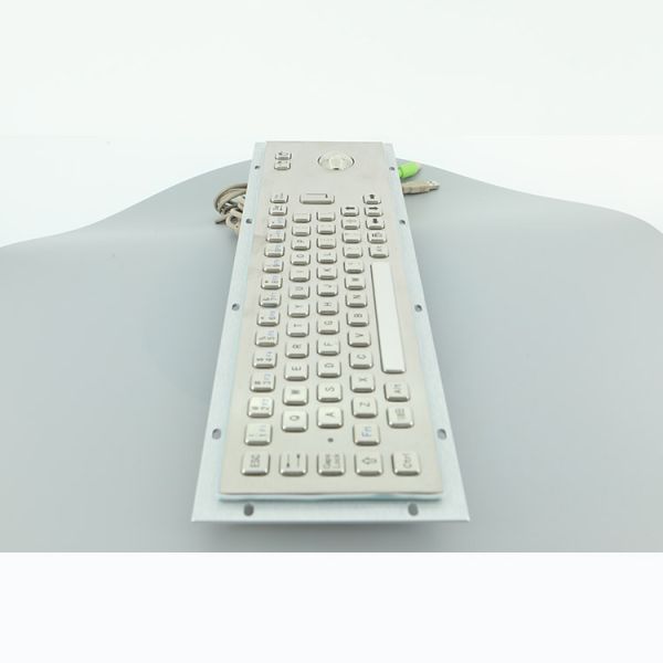 Industrial Stainless Steel Keyboard With Trackball 800 DPI Trackball Resolution