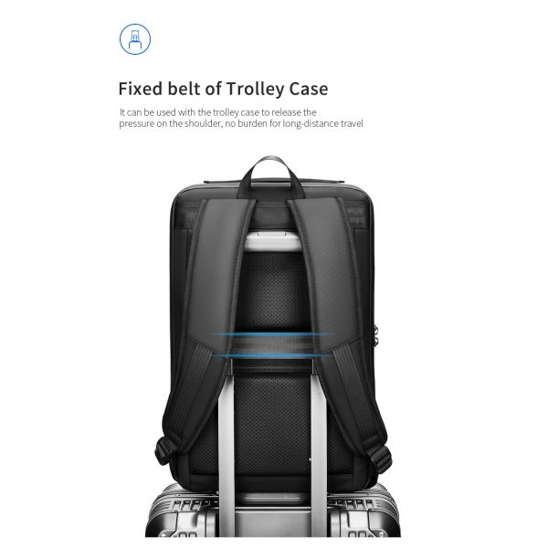 Mens Anti Theft Waterproof Business Backpack With Computer Interlayer