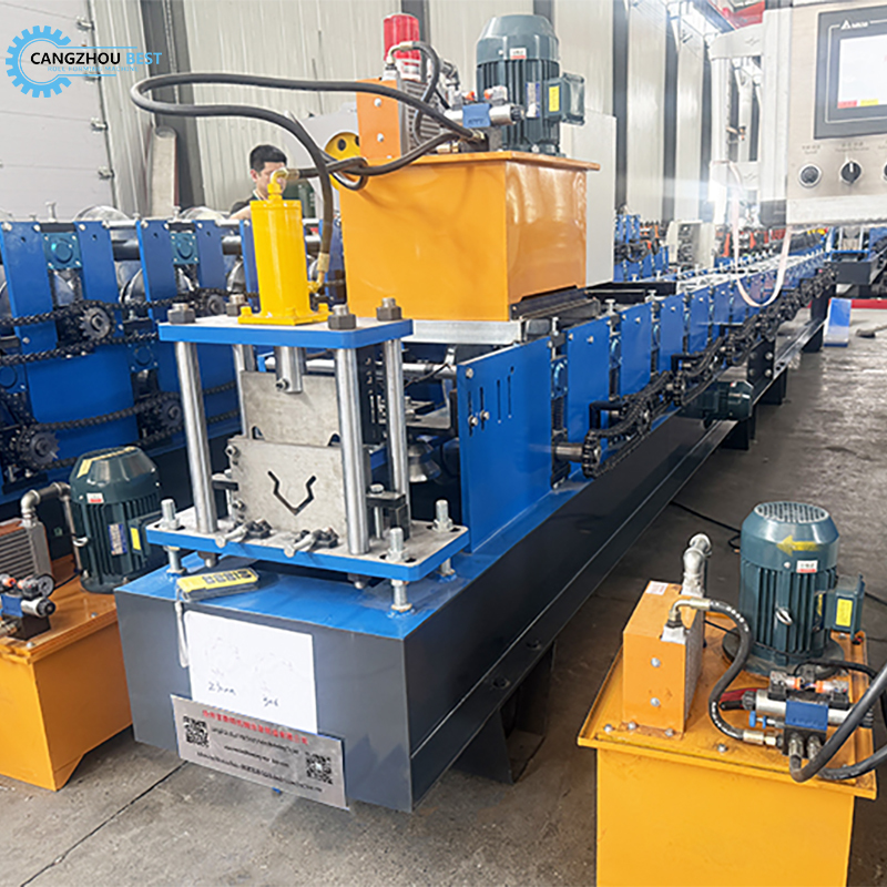 Galvanized and Aluminum Material Customzied Gutter Making Roll Forming Machine
