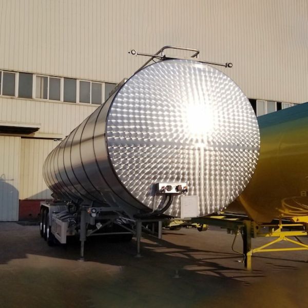 40000L 30t Aluminum Semi Insulated Tanker Trailers 3 Axles