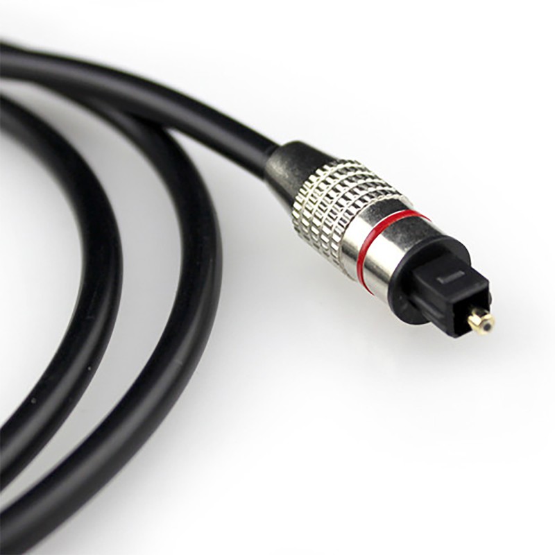TOSLINK Digital Optical Audio Cable Plated Metal Shell Golden Connector For Home Theater CD player1M/2M/3M