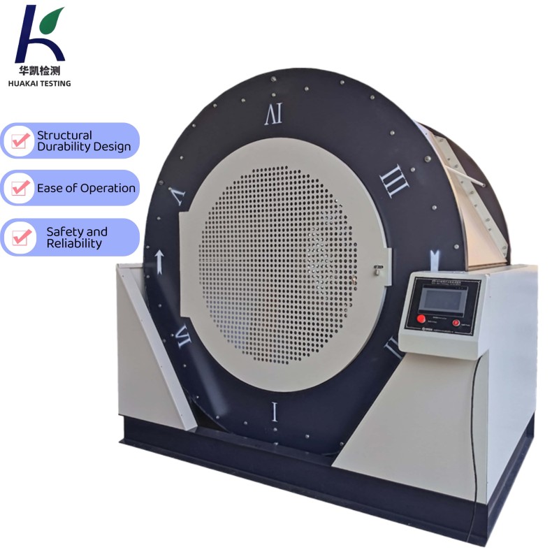 HUAKAI Luggage Tumbling Barrel Drop Impact Testing Machine, Luggage Hexagonal Drum Testing Machine