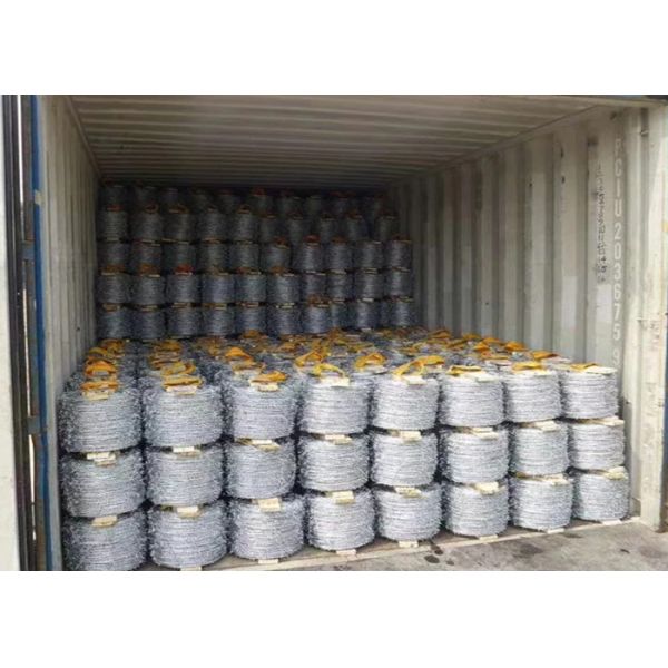 Galvanized Steel Iron SWG14 15CM Double Strand Barbed Wires