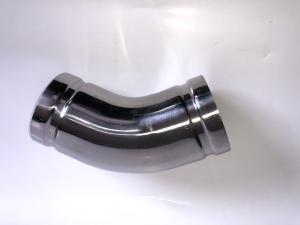Buy cheap OEM 45 Degree Elbow Pipe Fitting , Polishing Stainless Steel Grooved Couplings product