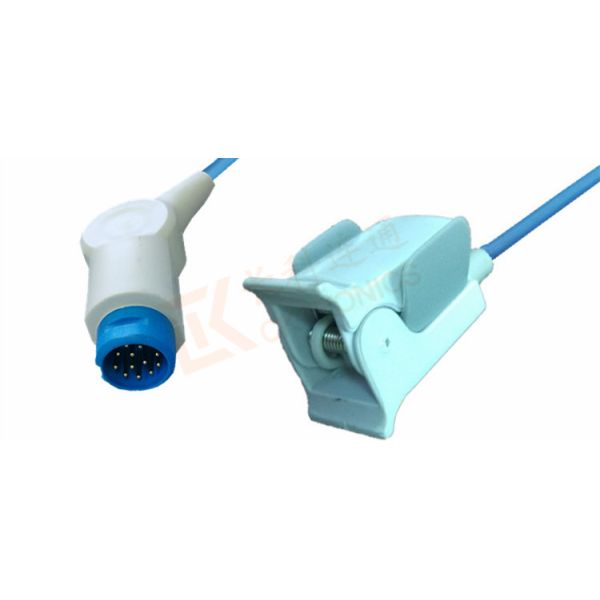 12 Pin Pediatric Finger Clip Pulse Oximetry Sensor / Mindray Spo2 Sensor