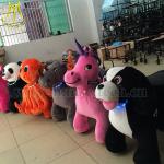 Hansel Hot Sale 12v Battery Plush Animal Rides For Mall Zippy Pets Rides