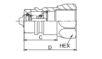 4000PSI 0.75'' Steel Push And Pull ISO 5675 Couplers