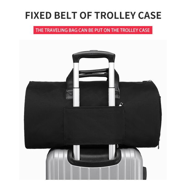 Wholesale Multifunction Waterproof men business Travel Duffle Custom logo Foldable Suit Cover Garment Bag