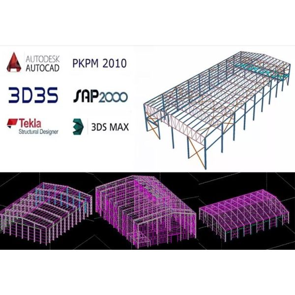 Pre Engineering Structure Steel Frame Construction Steel Door Frame Builders Warehouse