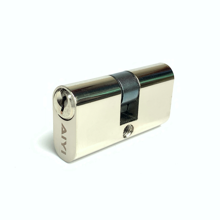 Silver Small Oval Cylinder Lock Customized Door Cylinder Replacement 54mm