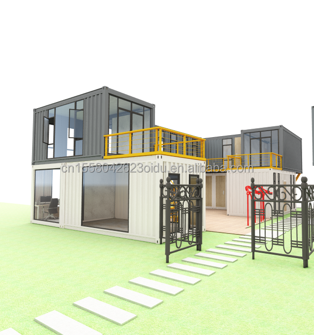 Galvanized Steel Square Tubes Main Structure for Custom Hotel Container House Design and Construction