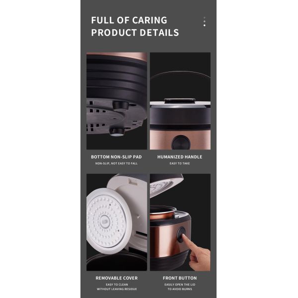 Intelligent 3L 4L 5L Rice Cooker Multi Purpose 3qt 4qt 5qt