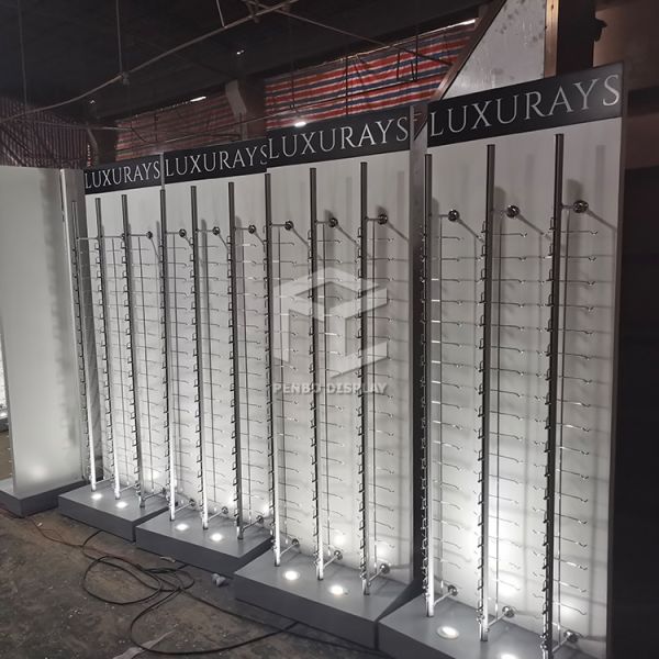 Laminate Sunglass Wall Display Case For Optical Store