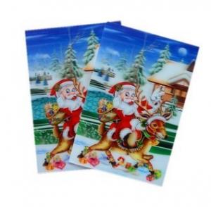 Buy cheap PLASTIC LENTICULAR 3d lenticular christmas cards Lenticular 3D flip Christmas cards product