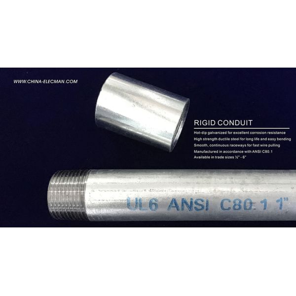 Steel RSC Pipe 2" Rigid Conduit UL6 ANSI 80.1 Standard