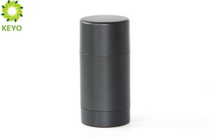 China Matte Black Deodorant Stick Containers , 50g AS Plastic Antiperspirant Bottles on sale