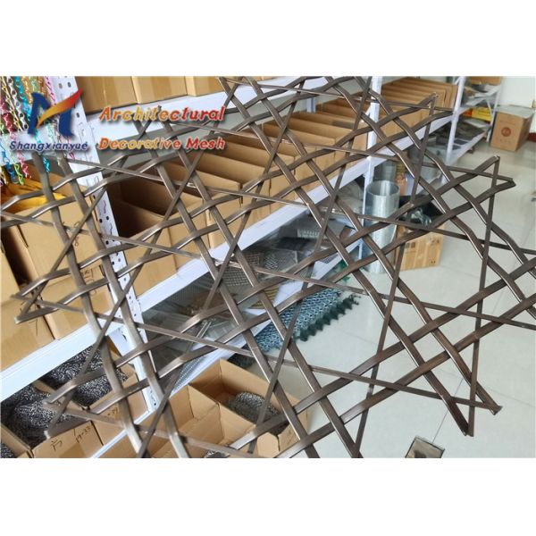 4m Architectural Woven Wire Mesh Divider SS304 Stainless Steel