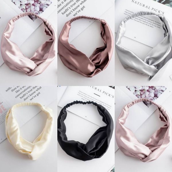 Warrens Girls Elastic Mulberry Silk Headband For Washing Face