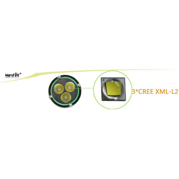 Professional Rechargeable LED Dive Torch 2400LM , OEM / ODM