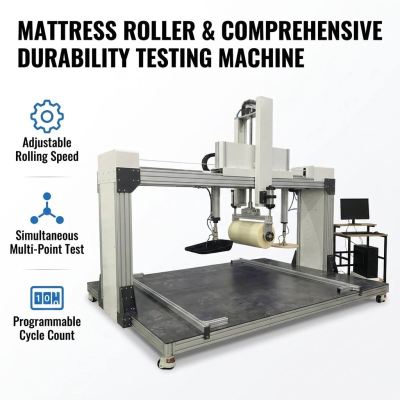 Mattress Multi-function Comprehensive Testing Machine Roller Rolling Edge Crush Mattress Firmness Softness Tester