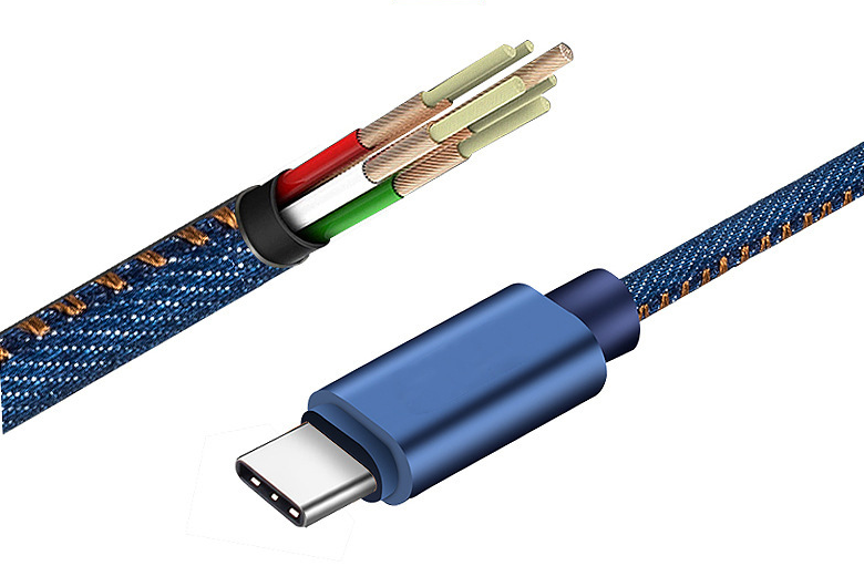 Fashion Jean Denim 1M 2.4A Micro USB Data Charging Cable For Android And ISO System