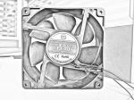 48V small dc cooling fan 120x120x38mm with PWM FG for computer case or chassic