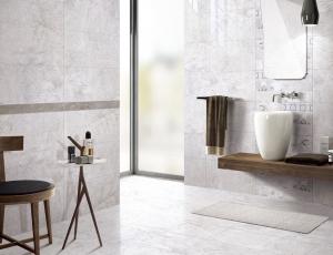 Buy cheap ISO13006 Grey Marble Bathroom Wall Tiles , 300x600mm 0.15 W.A Glazed Ceramic Tile product