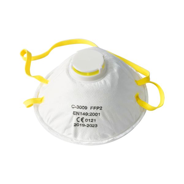 Ffp2 9500 N95 Kn95 Face Mask Bowl Cup With Non Woven Tape Breathing Valve